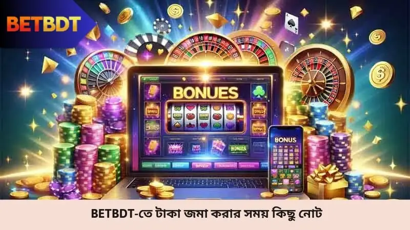 Betbdt-তে টাকা জমা করার সময় কিছু নোট