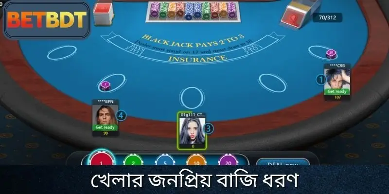 খেলায় সাধারণ বাজির ধরণ ব্যাখ্যা করা